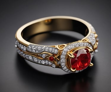 A bright, minimalistic display of various jewelry pieces on a clean surface.