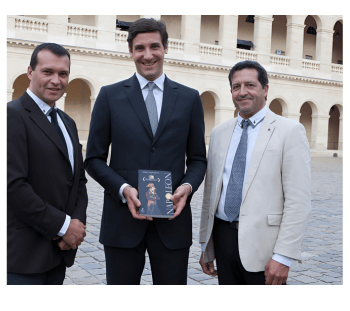 Invalides - Martial et son frère Nicolas avec Jean Christophe Napoléon