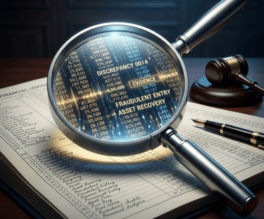 Forensic ledger deep-dive for white-collar crime defense by Harsh Malik Law.