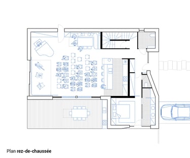 Plan de maison architecte salle de concert 