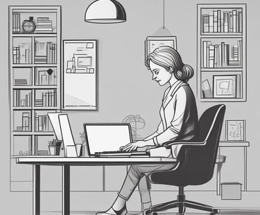 A professional consultant discussing training options with an adult learner in a bright office.