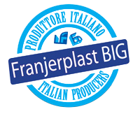 Franjerplast BIG logo featuring a blue circular seal with Produttore Italiano Italian Producers text.