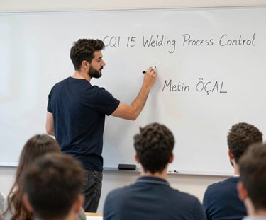 CQI 15 Kaynak Proses Denetimi Eğitimleri