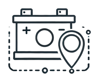 Mobile Car Battery Replacement Icon