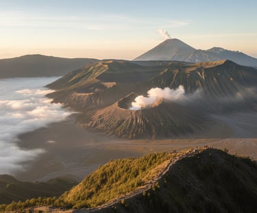 Sunrise at Mt. Bromo Crater East Java