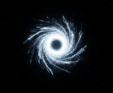 a black hole in the center of a black hole