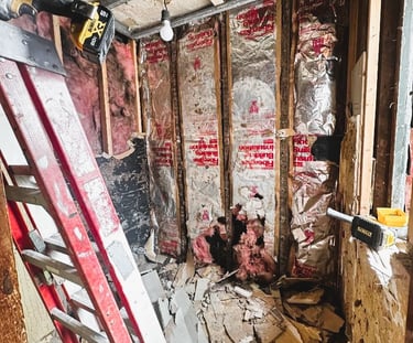 demolition, bathroom renovations and tilework