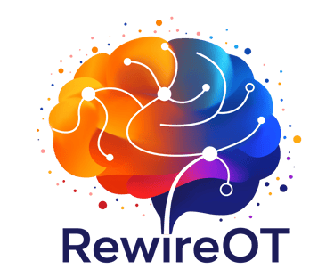 RewireOT logo and treatment link
