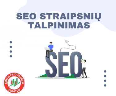 SEO straipsnių talpinimas