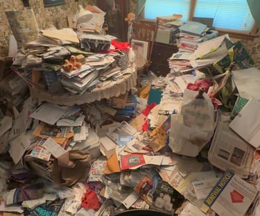 Attic cleanout in Thompsonville CT removing stored belongings
