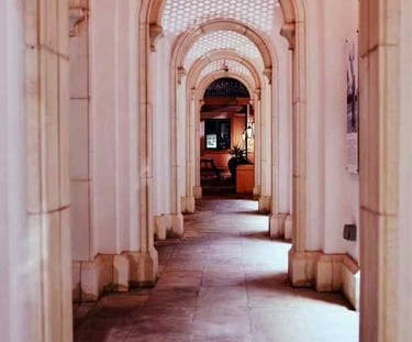 Stamped commercial concrete walk way near you by Custom Concrete Texas