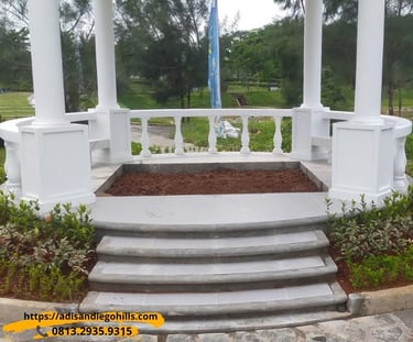 Makam san diego hills memorial park karawang tipe paviliun dengan 2 lubang makam hadap danau