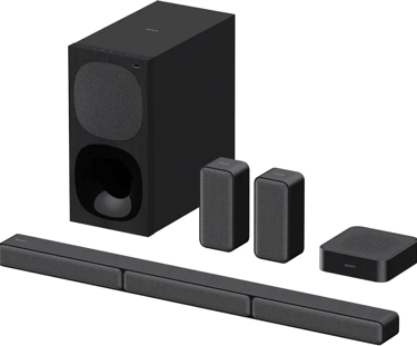 Sony HT-S40R - Barra de Sonido 5.1 Sistema de Cine en Casa, Altavoces Traseros Inalámbricos