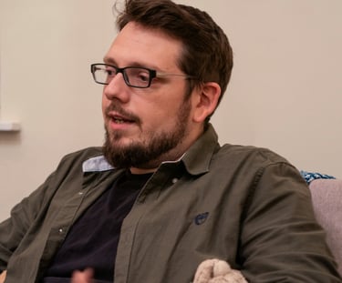 James hosting a supervision group