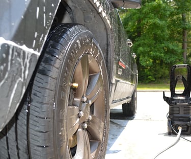 Professional car detailing before and after results