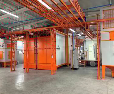 dây chuyền sơn tĩnh điện