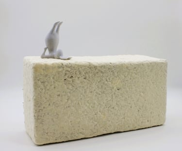 Eco-friendly yoga block grown from fungi and agricultural waste