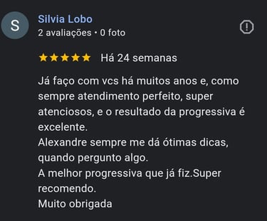 comentario google cliente escova progressiva
