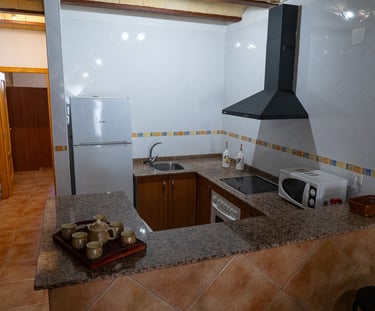Cocina-comedor en la primera planta de Carmens Rural, Sant Jordi