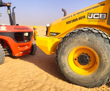 JCB and forklift on side repairing maintenance service available