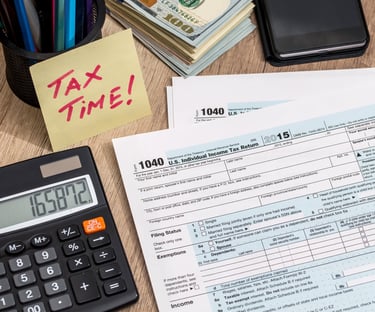 صورة توضح خدمات الاستشارات الضريبية والمحاسبية للشركات والأفراد في الكويت.