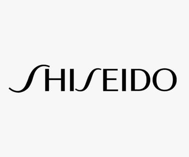 Logo of SHISEIDO, a global beauty brand whose standards are met by King Fly.