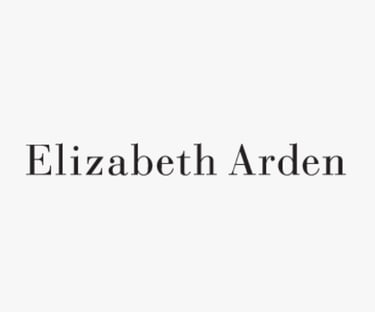 Logo of Elizabeth Arden, a global beauty brand whose standards are met by King Fly.