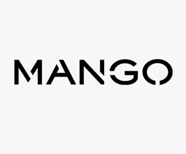 Logo of MANGO, a global fashion brand whose standards are met by King Fly.