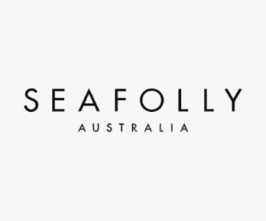 Logo of SEAFOLLY, a global fashion brand whose standards are met by King Fly.
