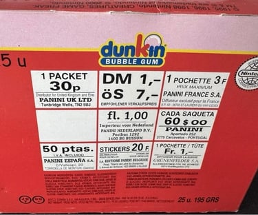 Display Dunkin Boomer 1999 arrière