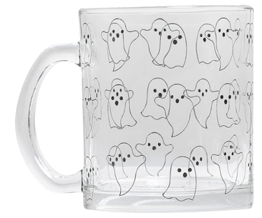 clear ghost mug