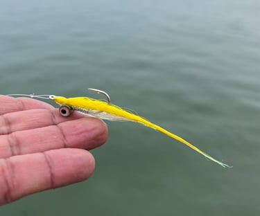 yellow clouser minnow fly