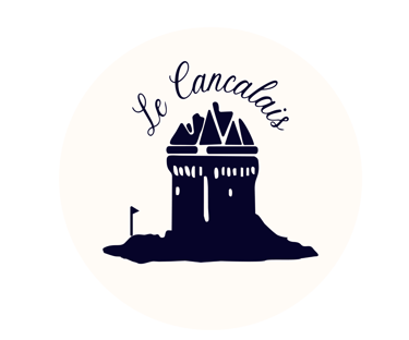 Logo de notre Bar brasserie vue mer à saint-malo "le Cancalais " représentation de la Tour Solidor