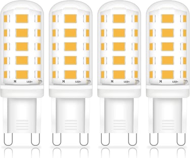 a group of leds that are on display in a row