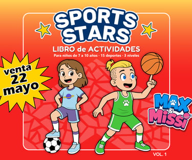 Portada libro SPORTS STARS de MAX y MISSI