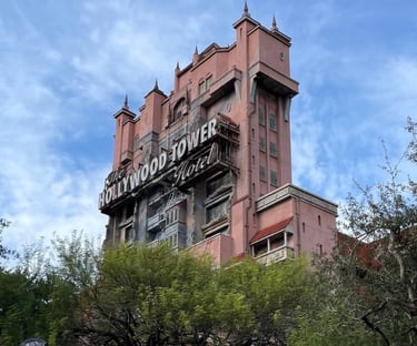 torre del terror en hollywood studios en walt disney world