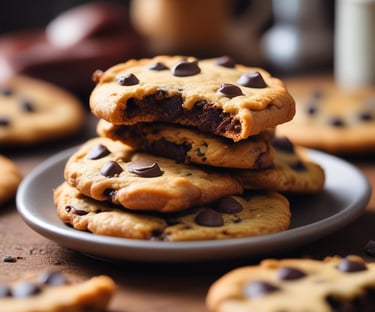 Close-up of a moist almond flour chocolate cake slice on a rustic plate.