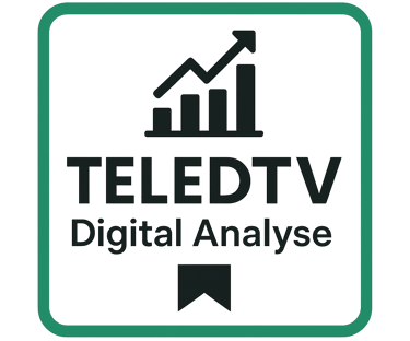Digitale Analyse mit Logo TELEDTV