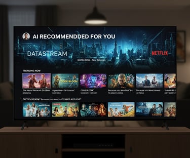 (alt: recomendaciones de IA en Netflix)