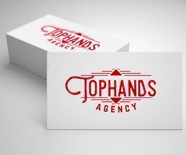 Logotipo kūrimas įmonei  Tophands agency