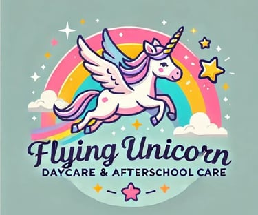 Flying Unicorn Daycare Logo