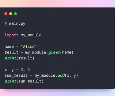 Python modules projects