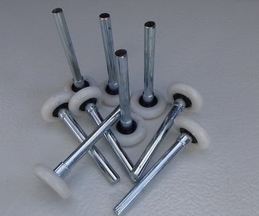 garage door roller with long stem