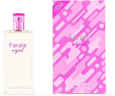 FARALA - Original, Colonia Mujer, 150 ml, Perfume Formato Spray, Eau de Toilette Natural y Femenina