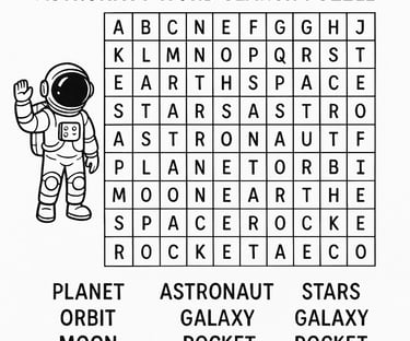 Astronaut Word Search 