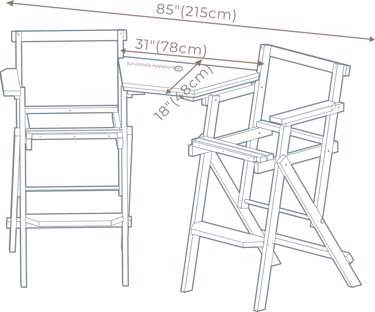 saniwerke bar stool size