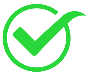 a green tick sign that shows of best quality