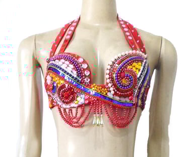 traje dança do ventre bordado