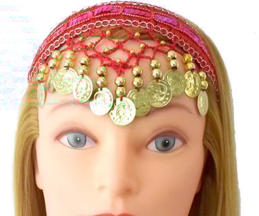 Tiara moedas dança do ventre