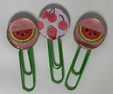 Fruit paper clips
